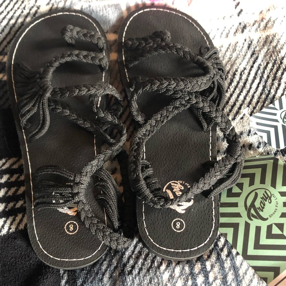 Black sandals. Brand new with tags. Size 8